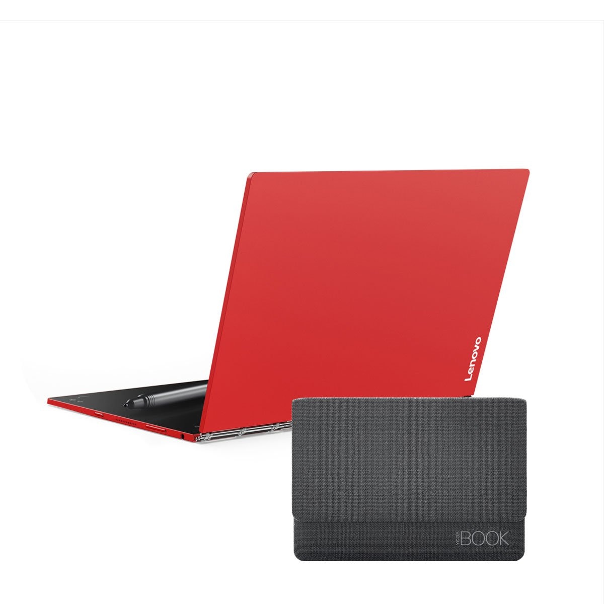 Paquete 2 en 1 Tableta Lenovo Yoga Book W10 Roja con Funda