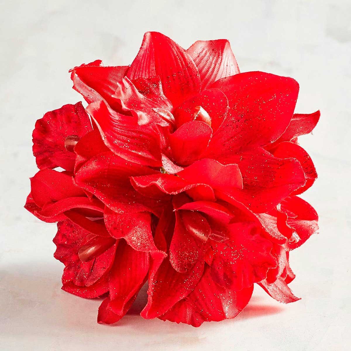 Esfera Red Amarylis Glittered Pier 1 Imports