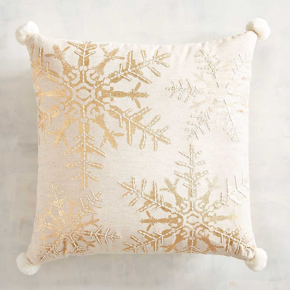 Cojín Abstract Gold Snwflks Pier 1 Imports