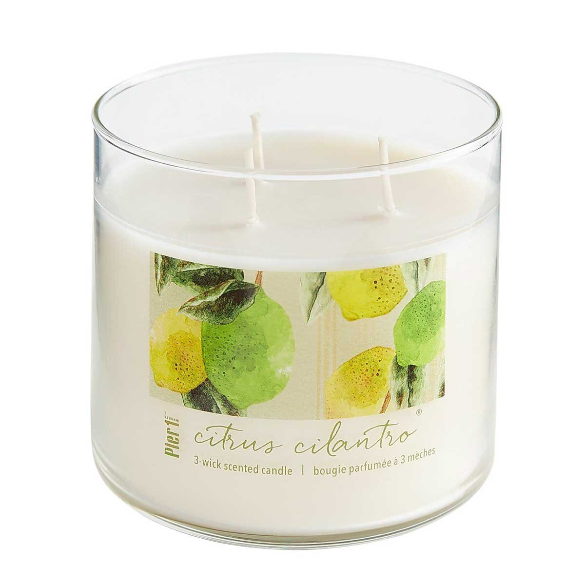Vela Citrus Cilantro 3 Pabilos Pier 1 Imports