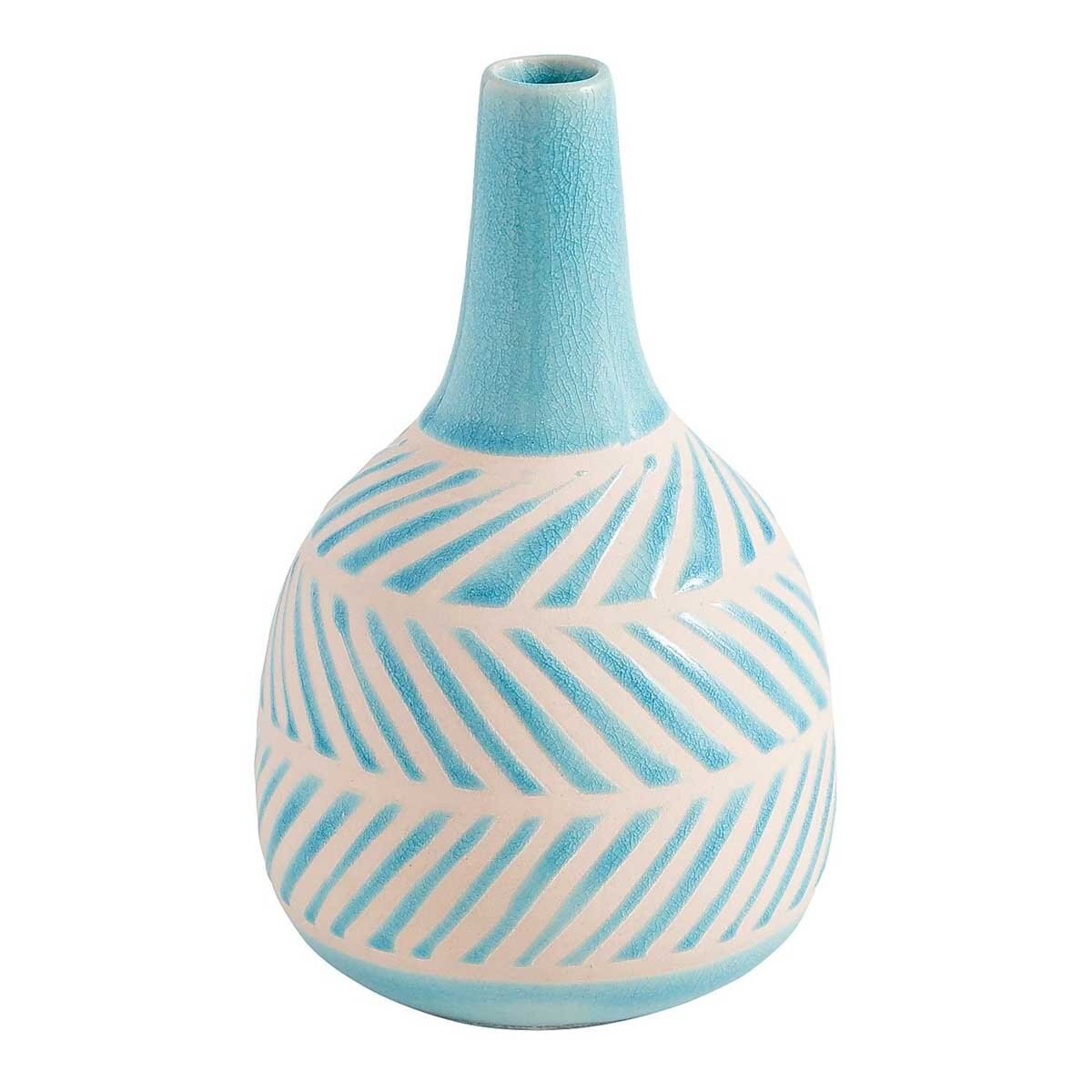 Vasija Mini Herringbone With Long Neck Pier 1 Imports