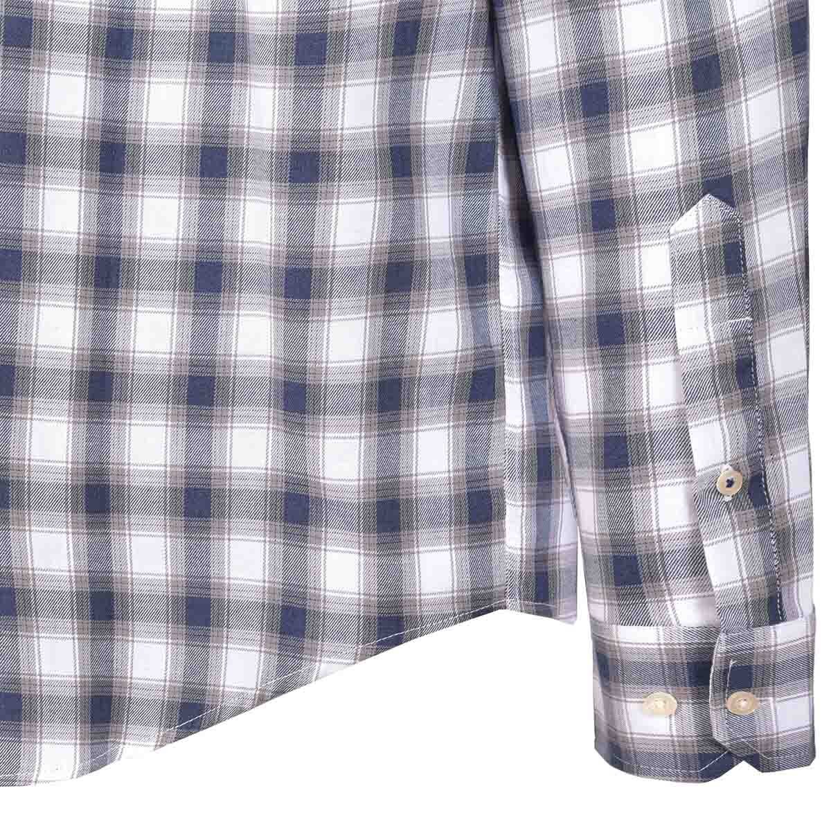 Camisa Manga Larga a Cuadros Color Gris J. Opus