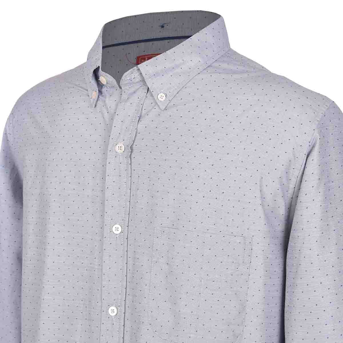 Camisa Manga Larga con Estampado Color Marino J. Opus