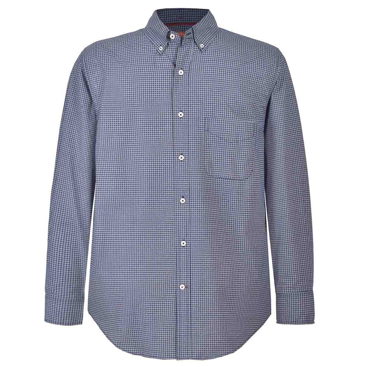 Camisa Manga Larga Fantasia Color Azul J. Opus