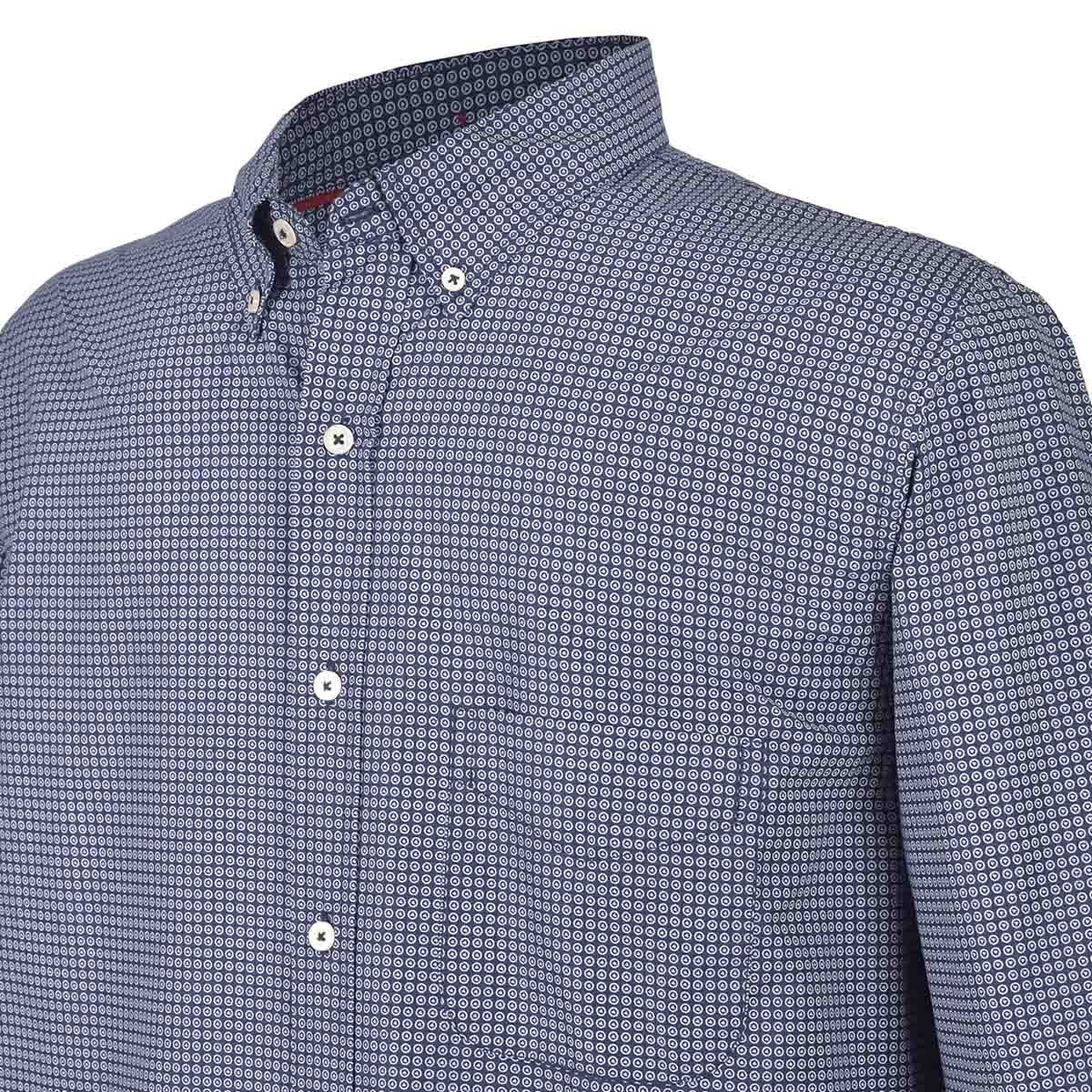 Camisa Manga Larga Fantasia Color Azul J. Opus