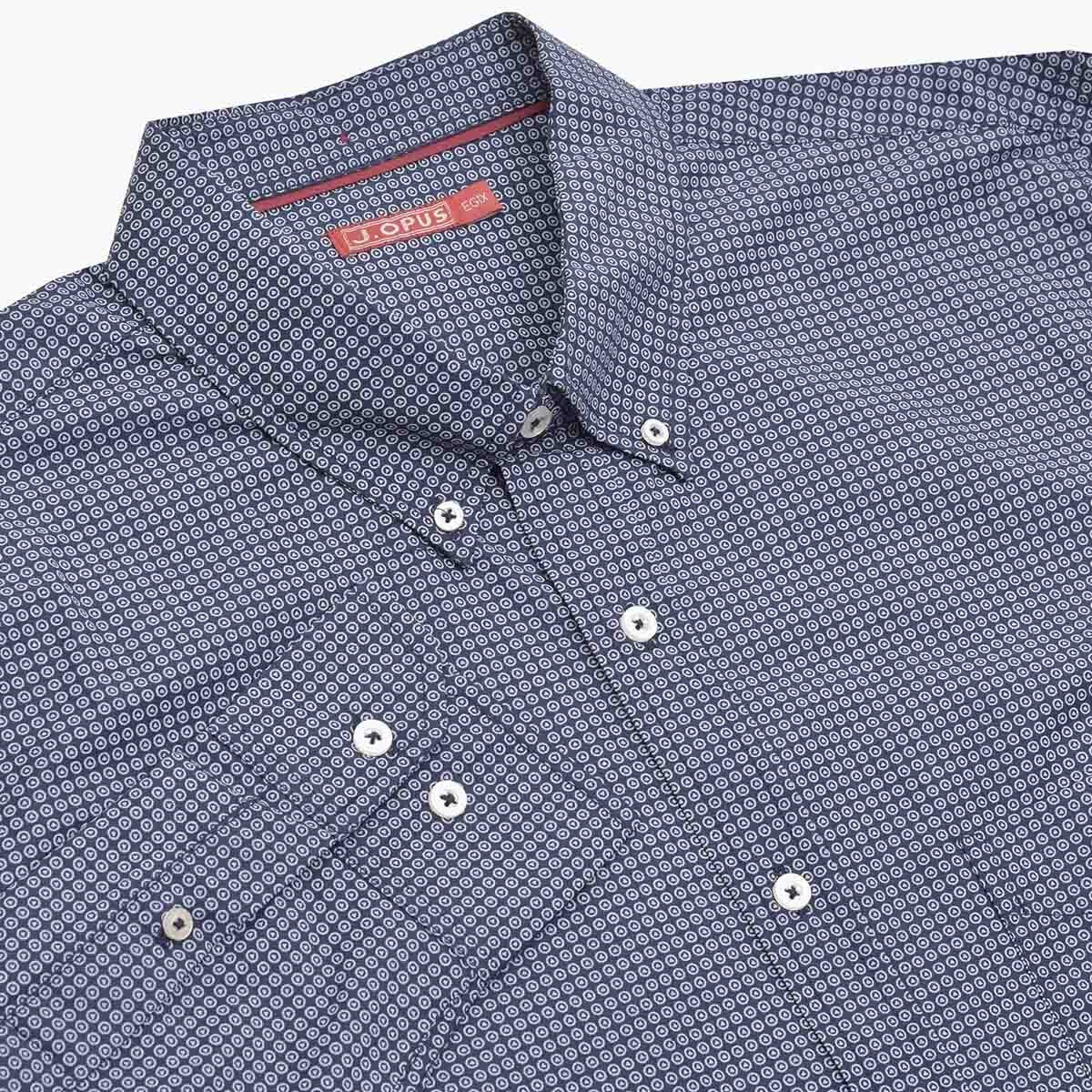 Camisa Manga Larga Fantasia Color Azul J. Opus