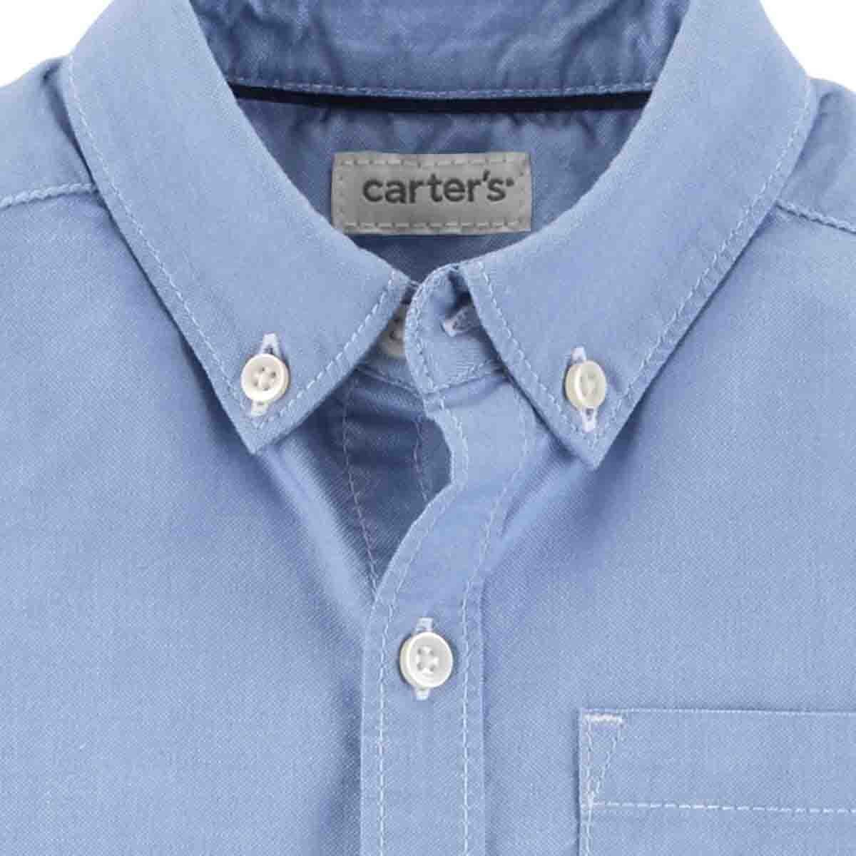 Camisa Color Azul Claro Carters