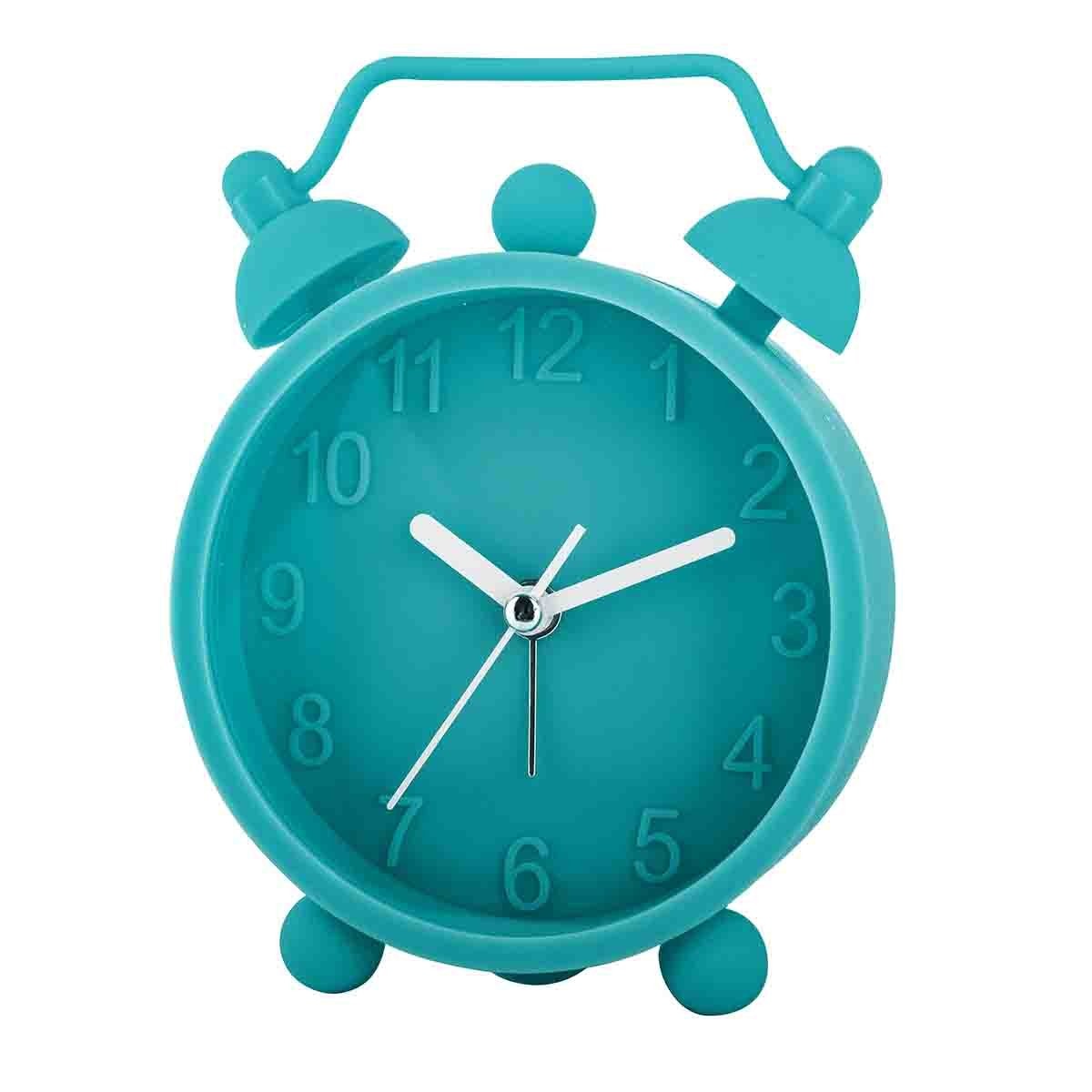 Reloj Despertado Analógico Color Azul Timco