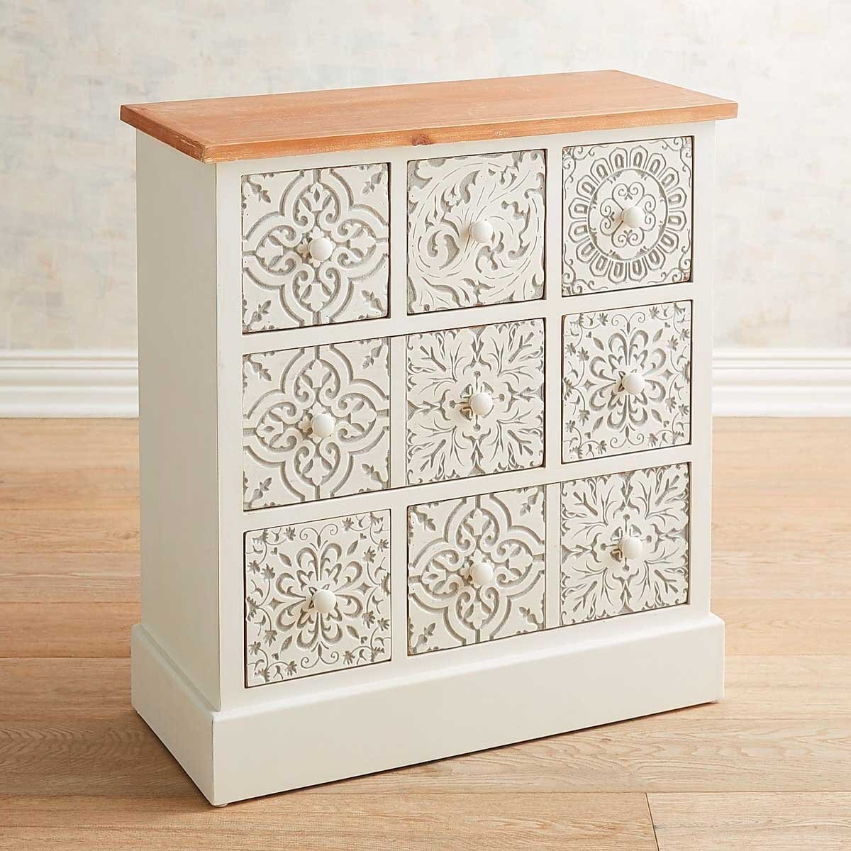 Cajonera Carved Chest Pier 1 Imports -7 Cajones