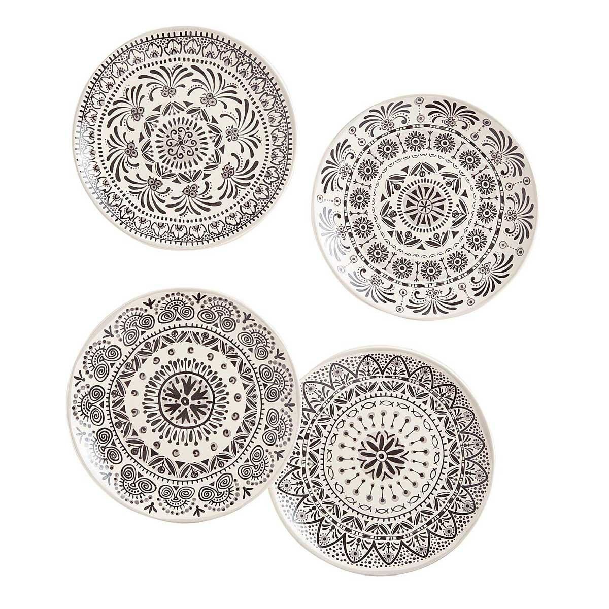 Platos para Ensalada Tribal Medallion Pier 1 Imports - 4 Piezas