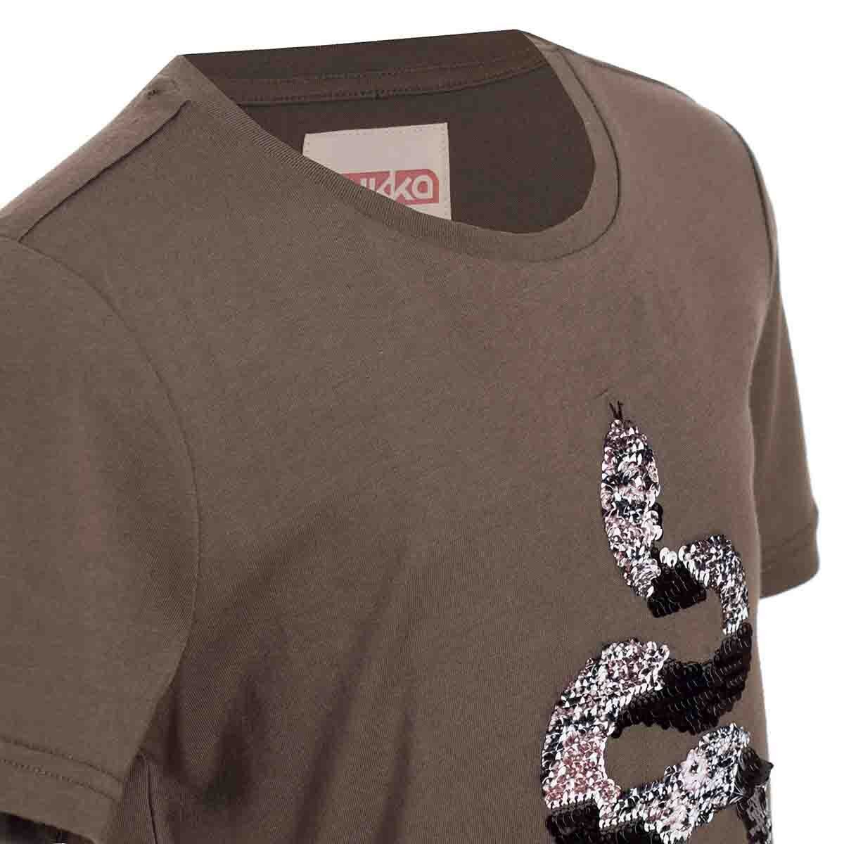 Playera Manga Corta Estampada con Lentejuelas Fukka para Niño