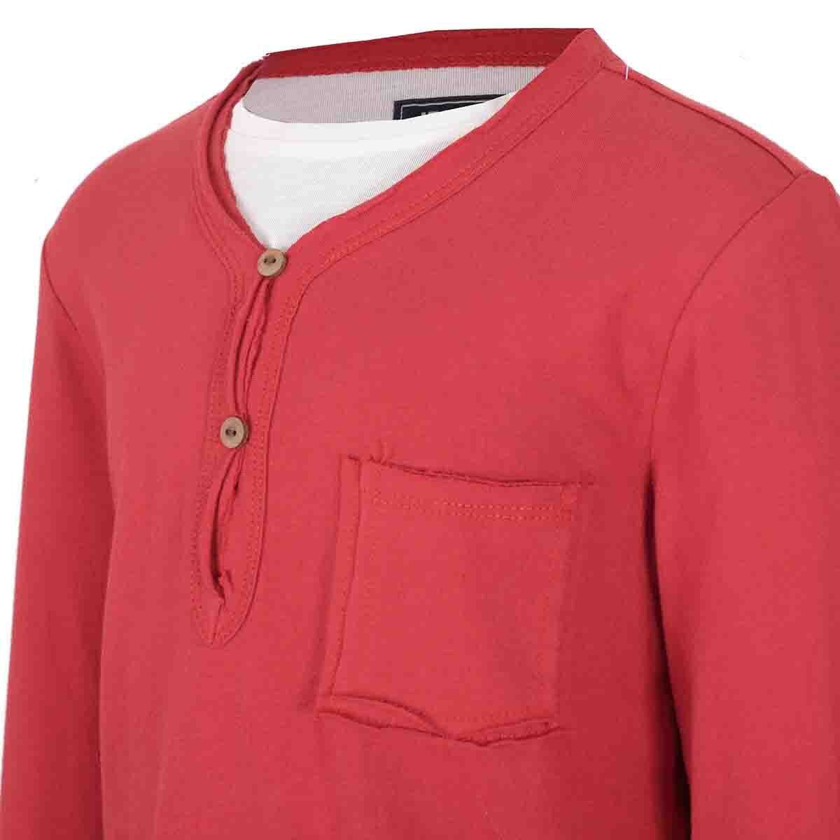Playera Manga Larga Doble Cuello Jeanious para Niño