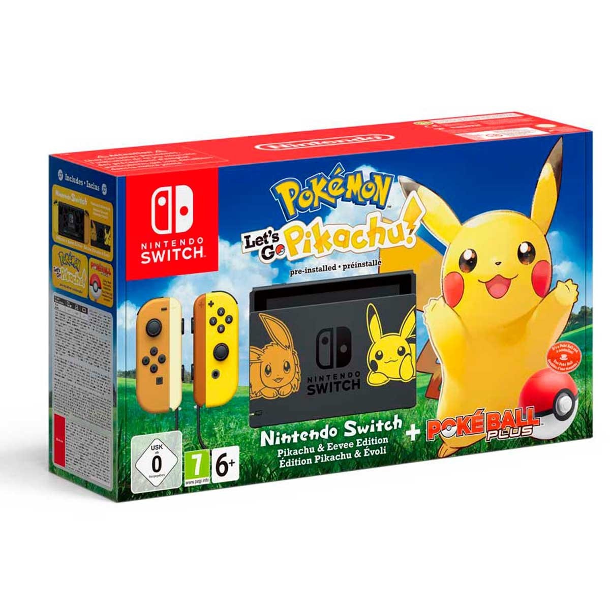 2024 Pokemon Let's Go Eevee Poke Ball Plus Bundle for Nintendo Switch