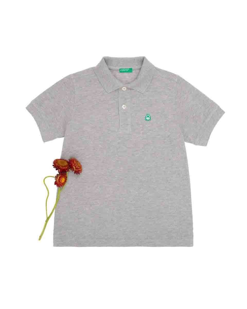 Polo Color Gris Benetton