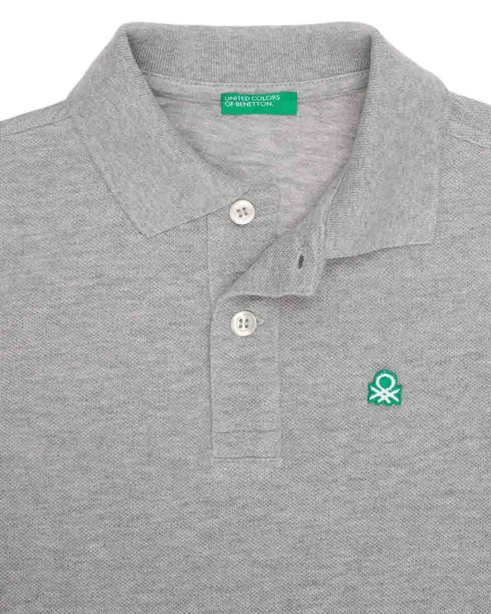 Polo Color Gris Benetton