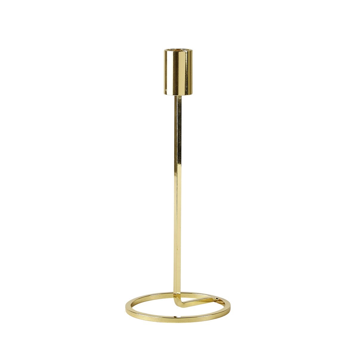 Candelero de Metal 10 X 23.5 Cm Oro Home Nature