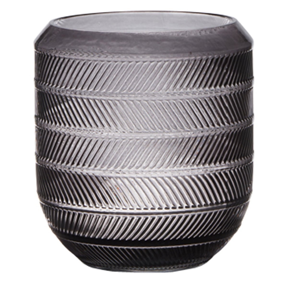 Home Nature Florero de Vidrio 19X20 Cm Gris
