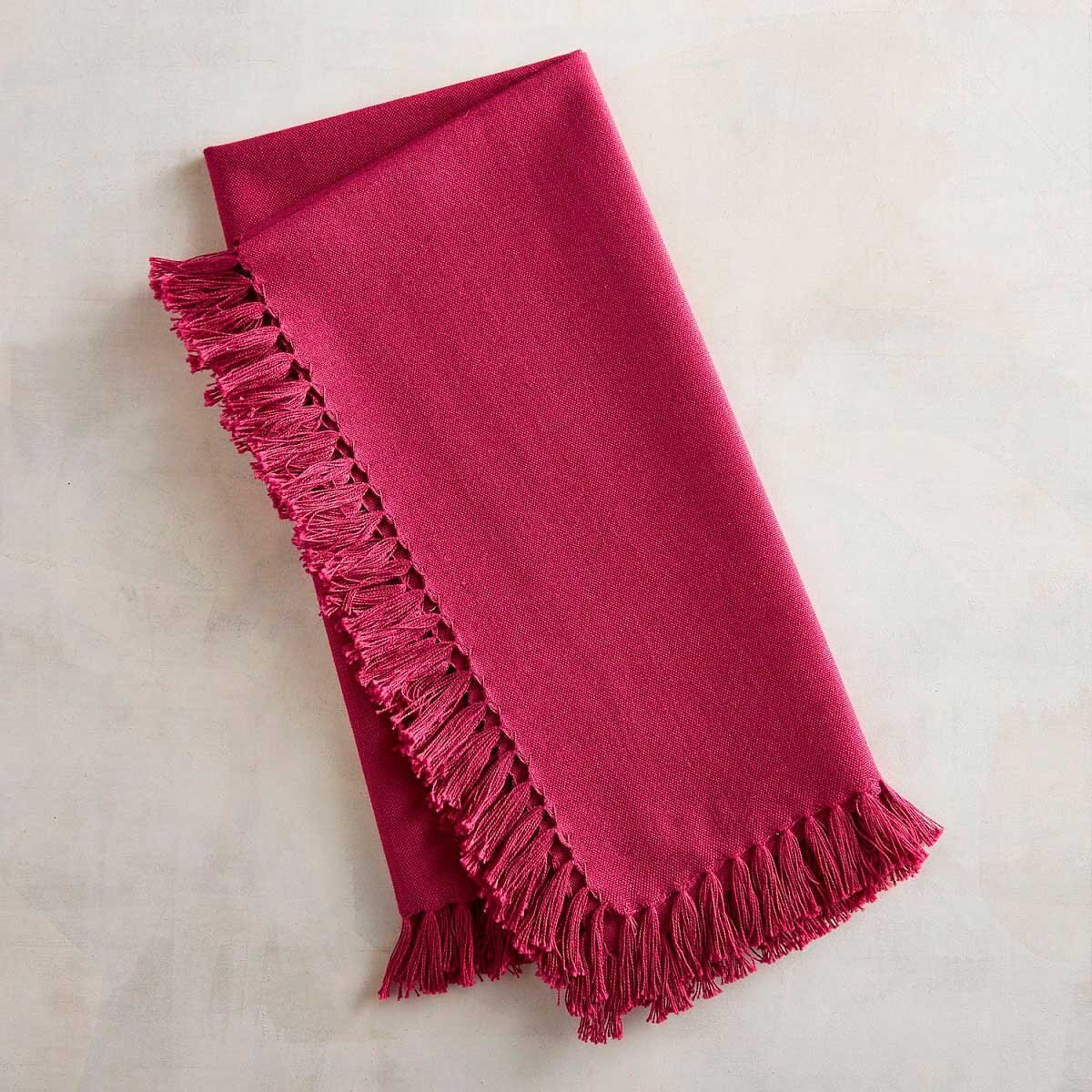 Servilleta Solid Fringe Berry - Pier 1 Imports