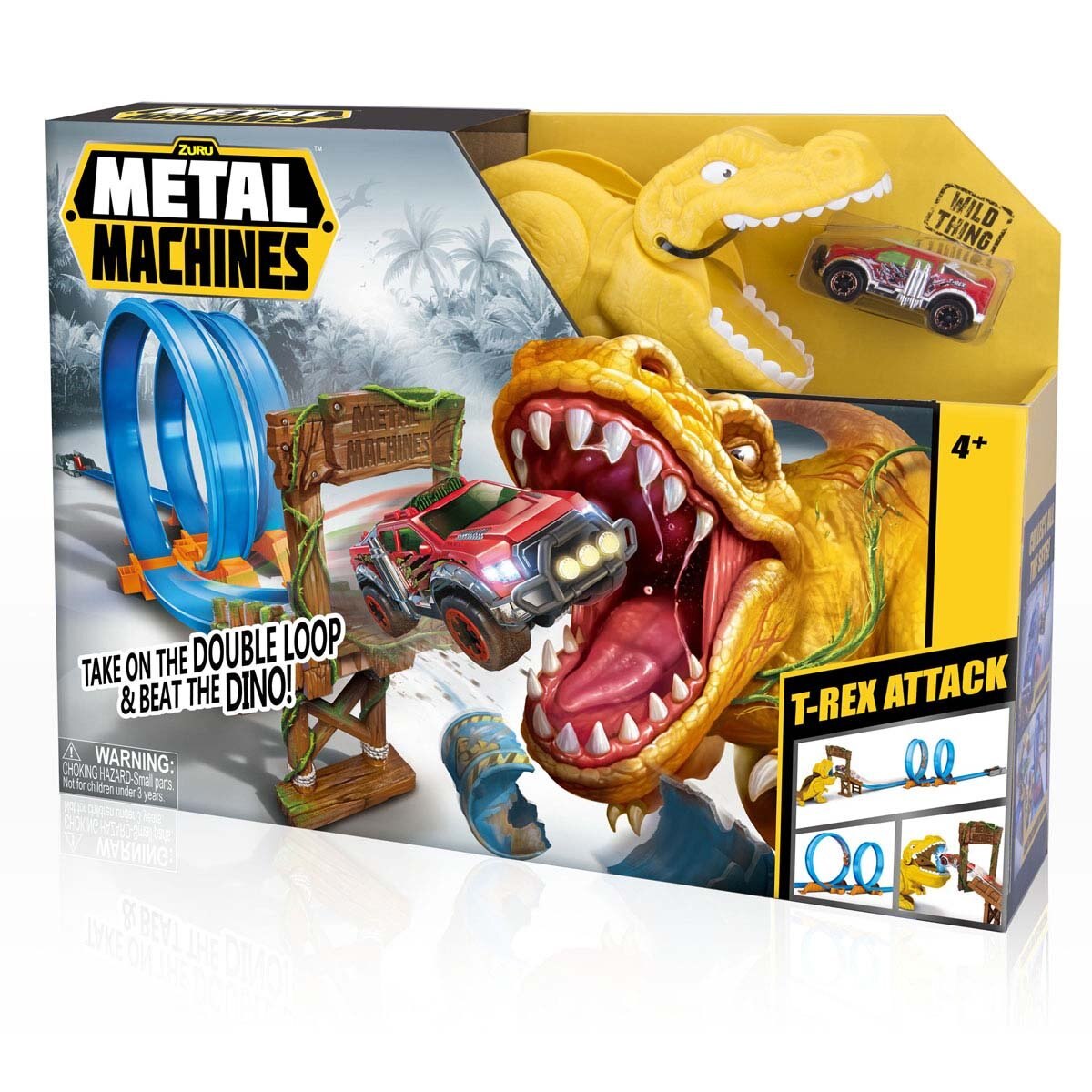 Metal Machines Pista de Juguete T-Rex Zuru