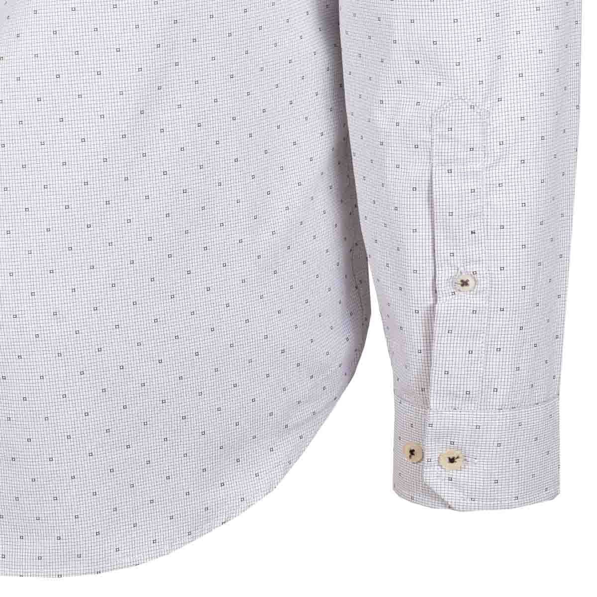 Camisa Manga Larga Color Blanco Combinado Polo Club