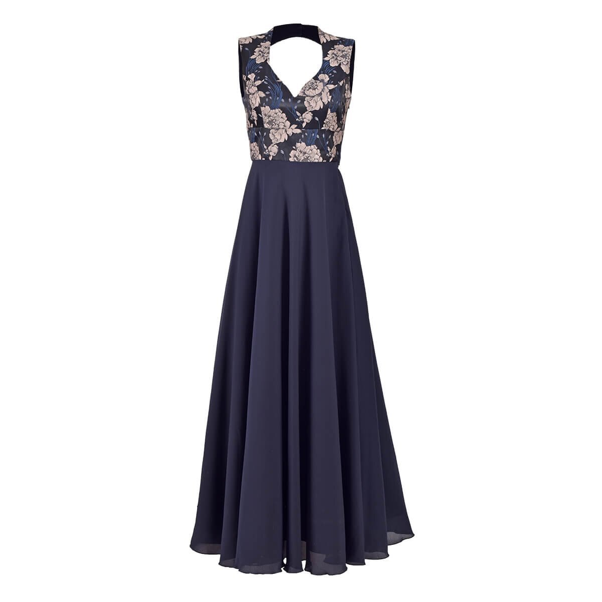 Vestido de Fiesta Largo Escote en V Falda Circular Philosophy Jr Nights