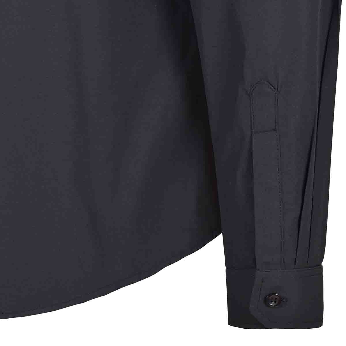 Camisa Juvenil Slim Fit Manga Larga Estampada Color Negro Hardpepper