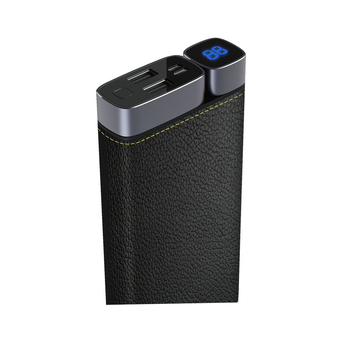 Batería Portátil Piel Negro 20,000Mah Puridea