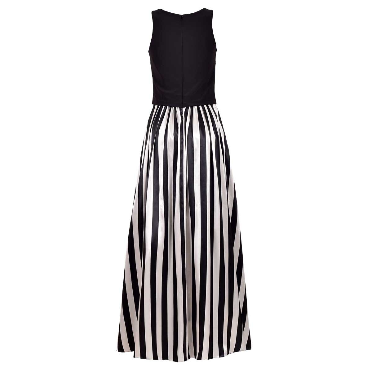Vestido de Fiesta Largo Falda Rayada Nikki Italy