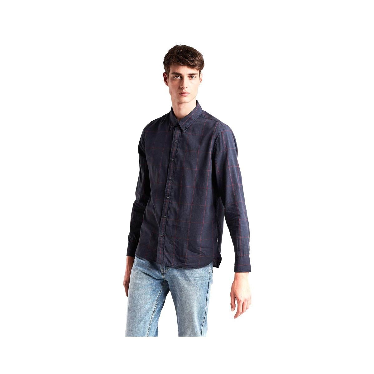 Camisa Long Sleeve Pacific No Pocket Shirt Color Azul Levi´s