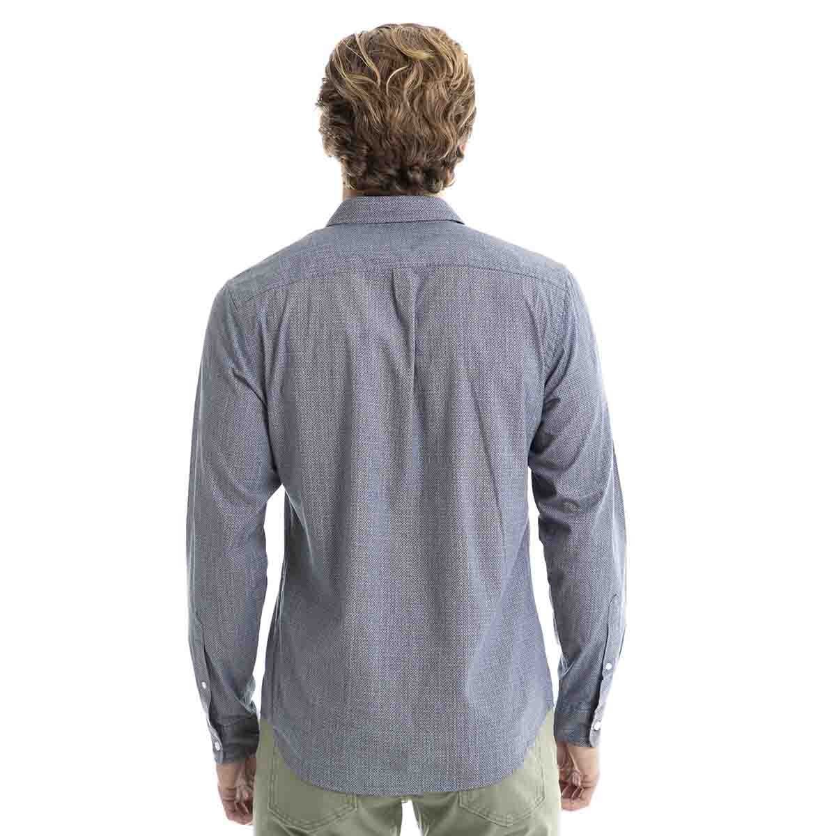 Camisa Original Washed Shirt Long Sleeve Color Azul Dockers