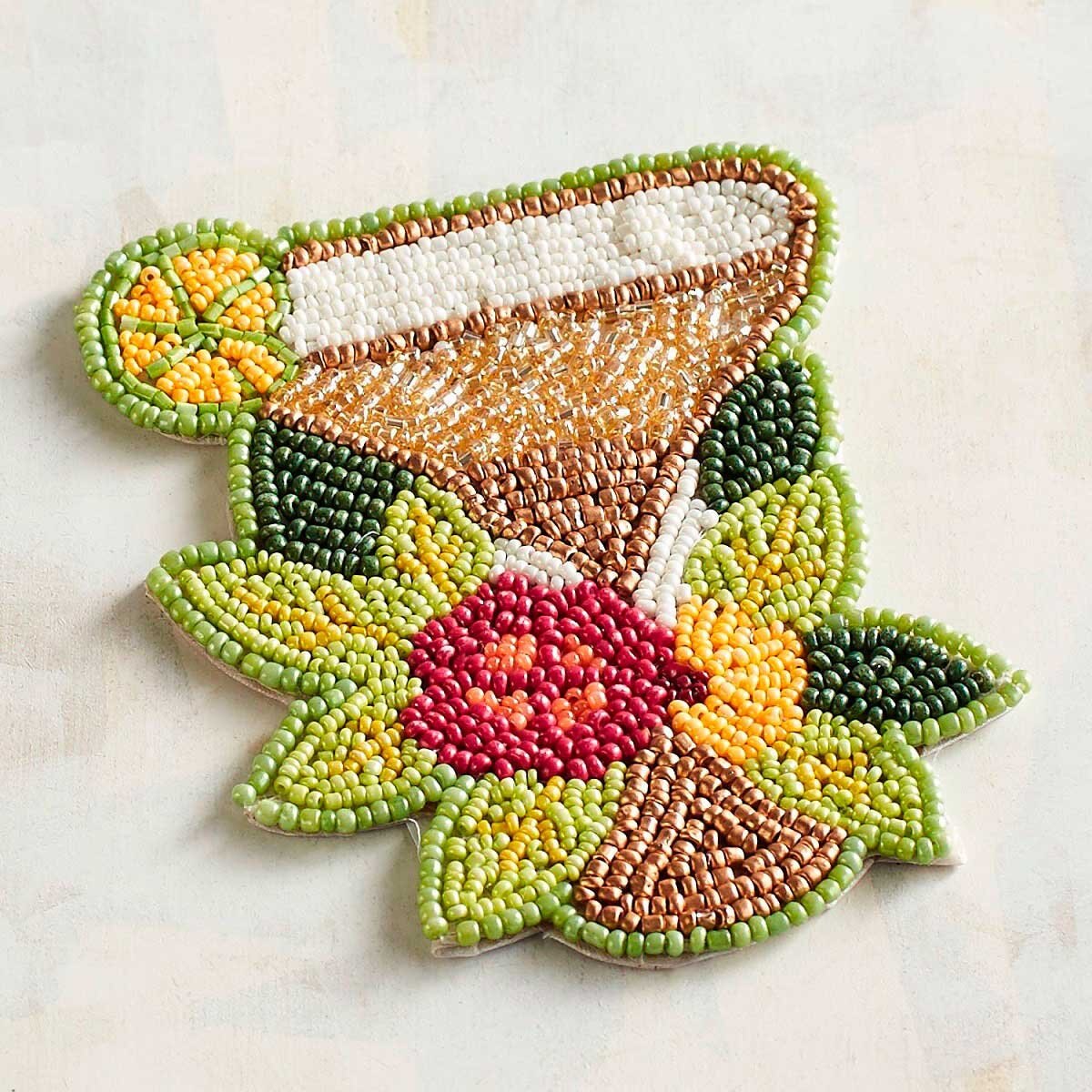 Porta Vasos Tropical Drink Beaded Pier 1 Imports
