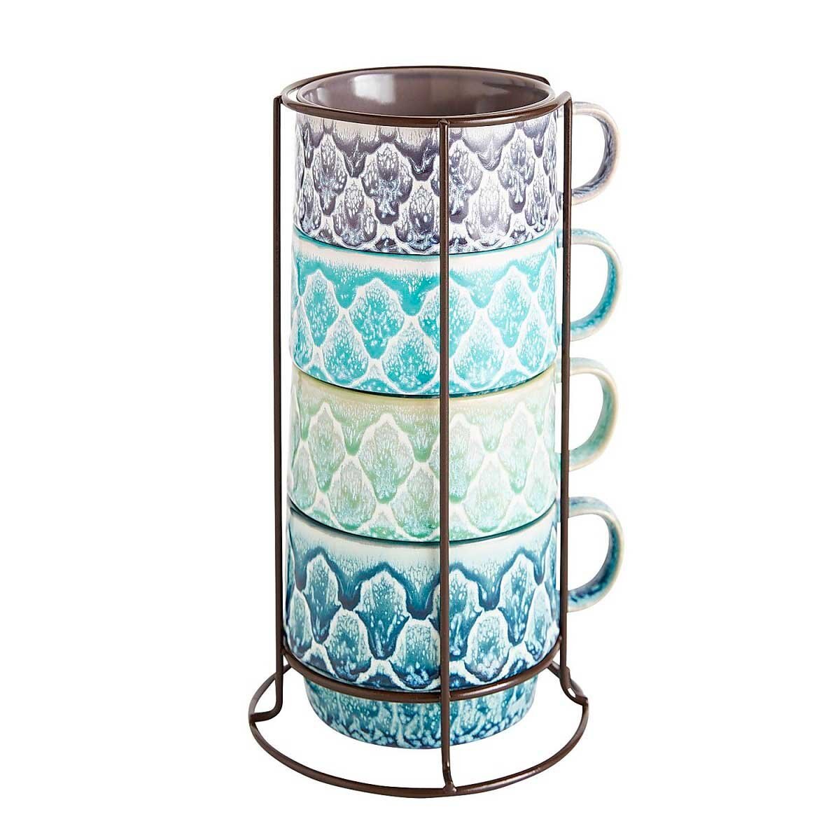 Tazas Reactive Medallion Pier 1 Imports - 4 Piezas