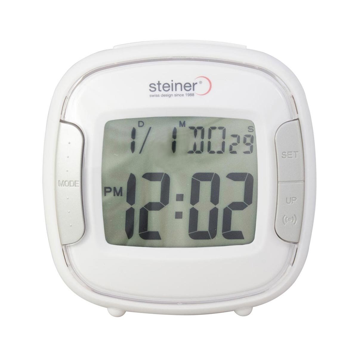 Reloj Despertador Color Blanco Steiner Wake Up