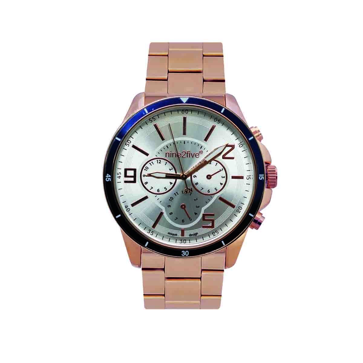 Reloj para Caballero Color Oro Rosa Nine To Five