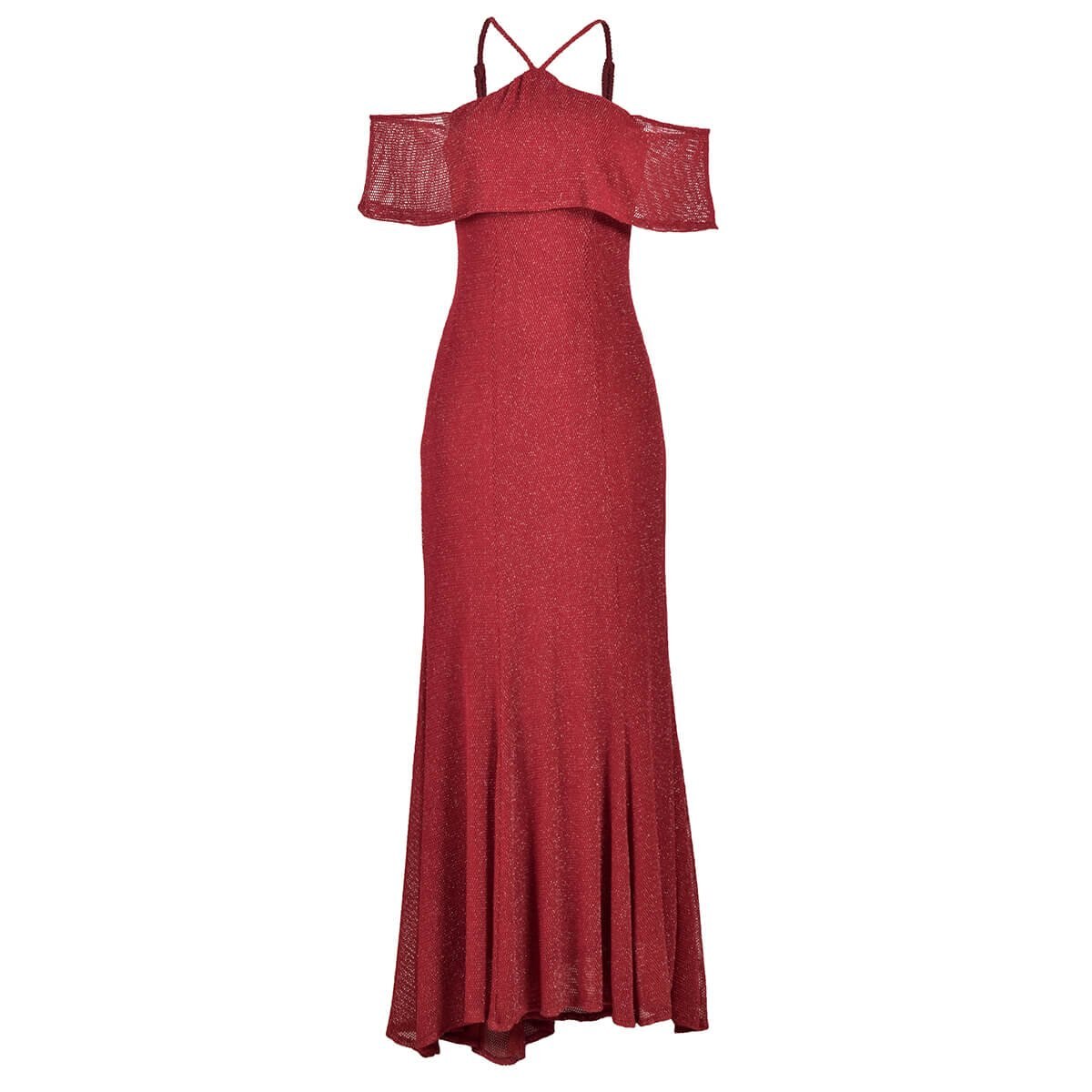 Vestido de Fiesta Largo Halter con Olan Corte Sirena Philosophy Jr Nights