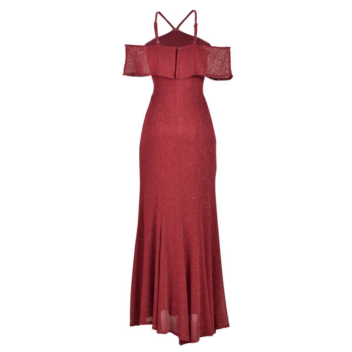 Vestido de Fiesta Largo Halter con Olan Corte Sirena Philosophy Jr Nights