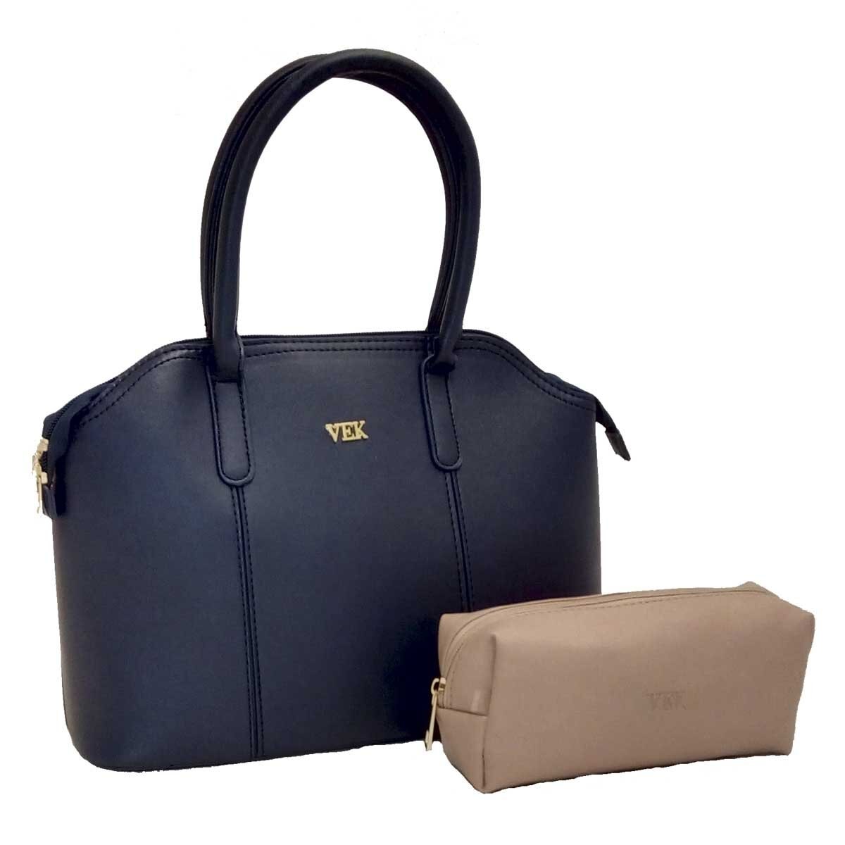 Bolsa Azul con Cosmetiquera Vek