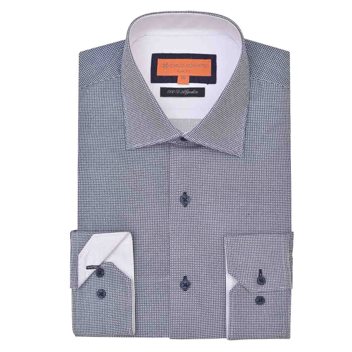 Camisa Manga Larga Slim Fit Carlo Corinto