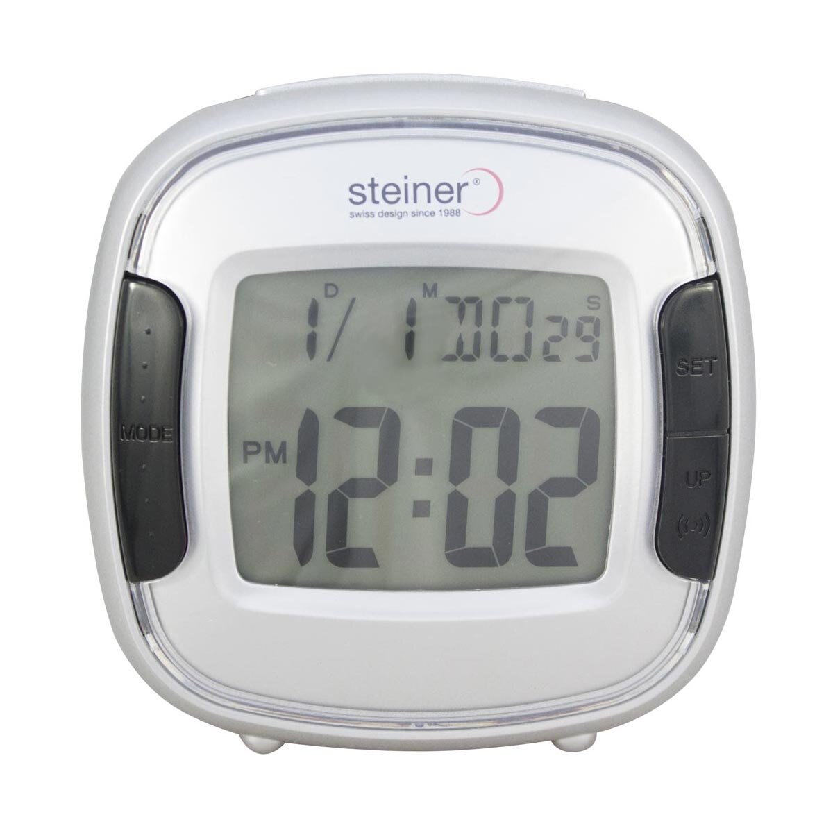 Reloj Despertador Color Plata Steiner Wake Up