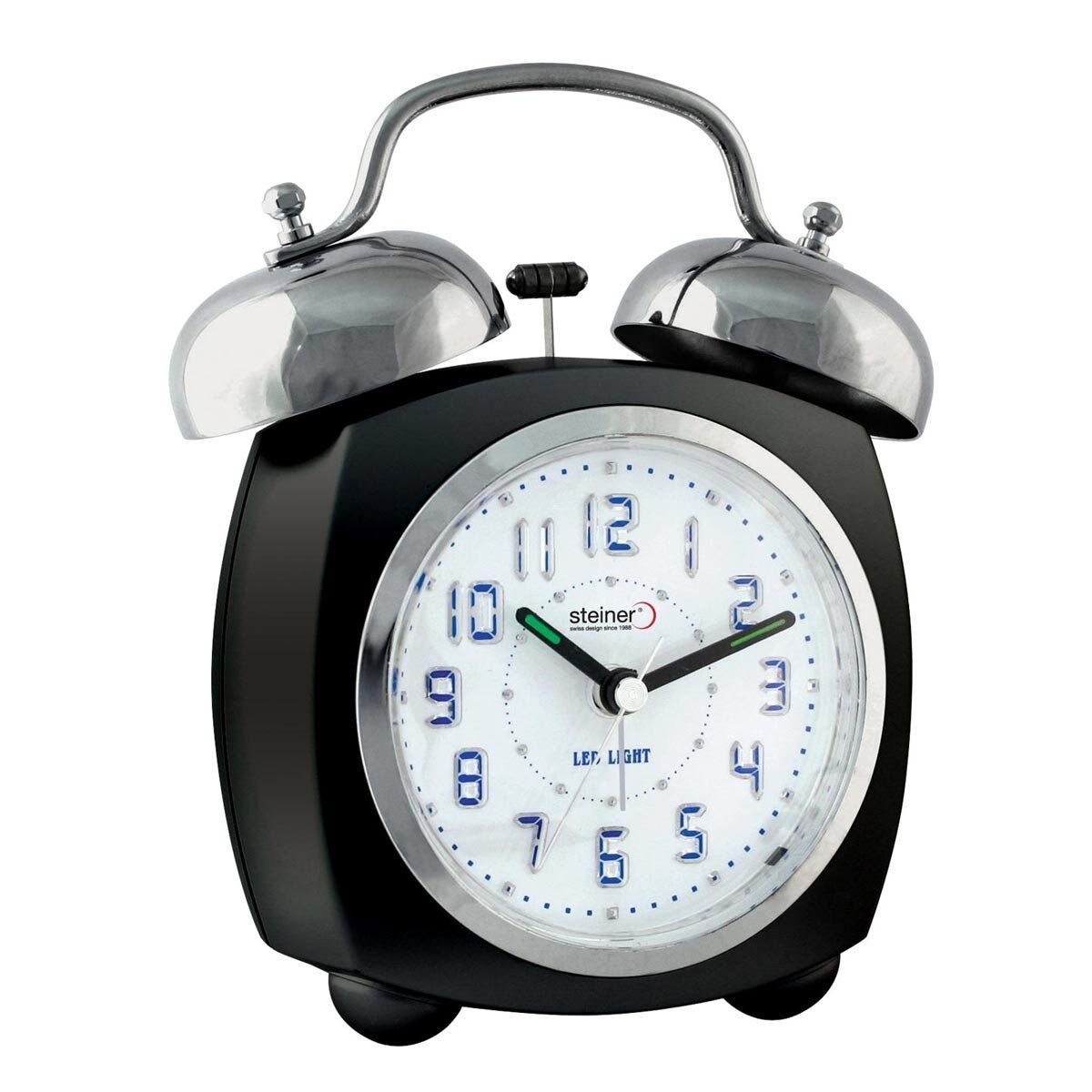 Reloj Despertador Color Negro Steiner Wake Up