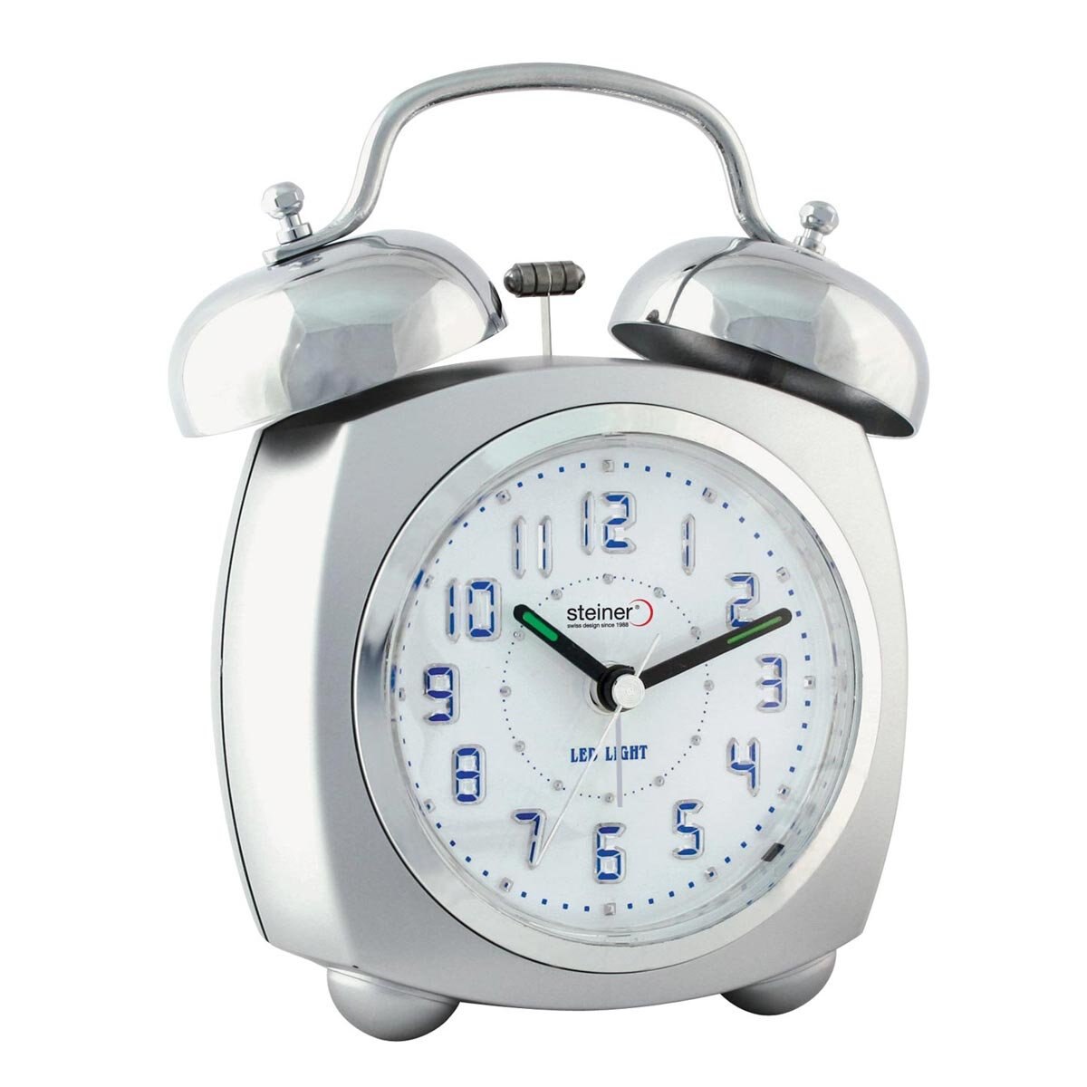 Reloj Despertador Color Plata Steiner Wake Up
