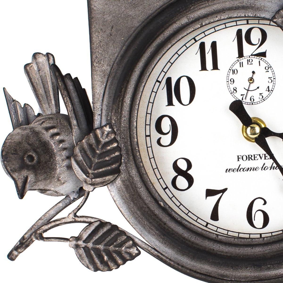 Reloj de Pared Gris Metálico Running