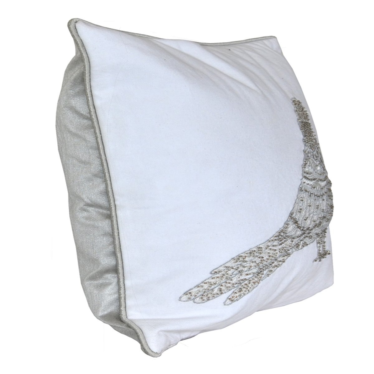 Cojín Paloma Plata Bco 40X40 Cm Good Earth