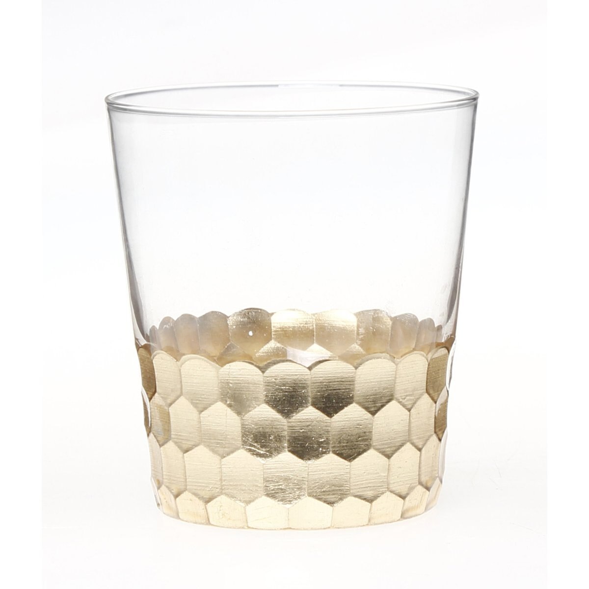 Vaso con Base Dorada