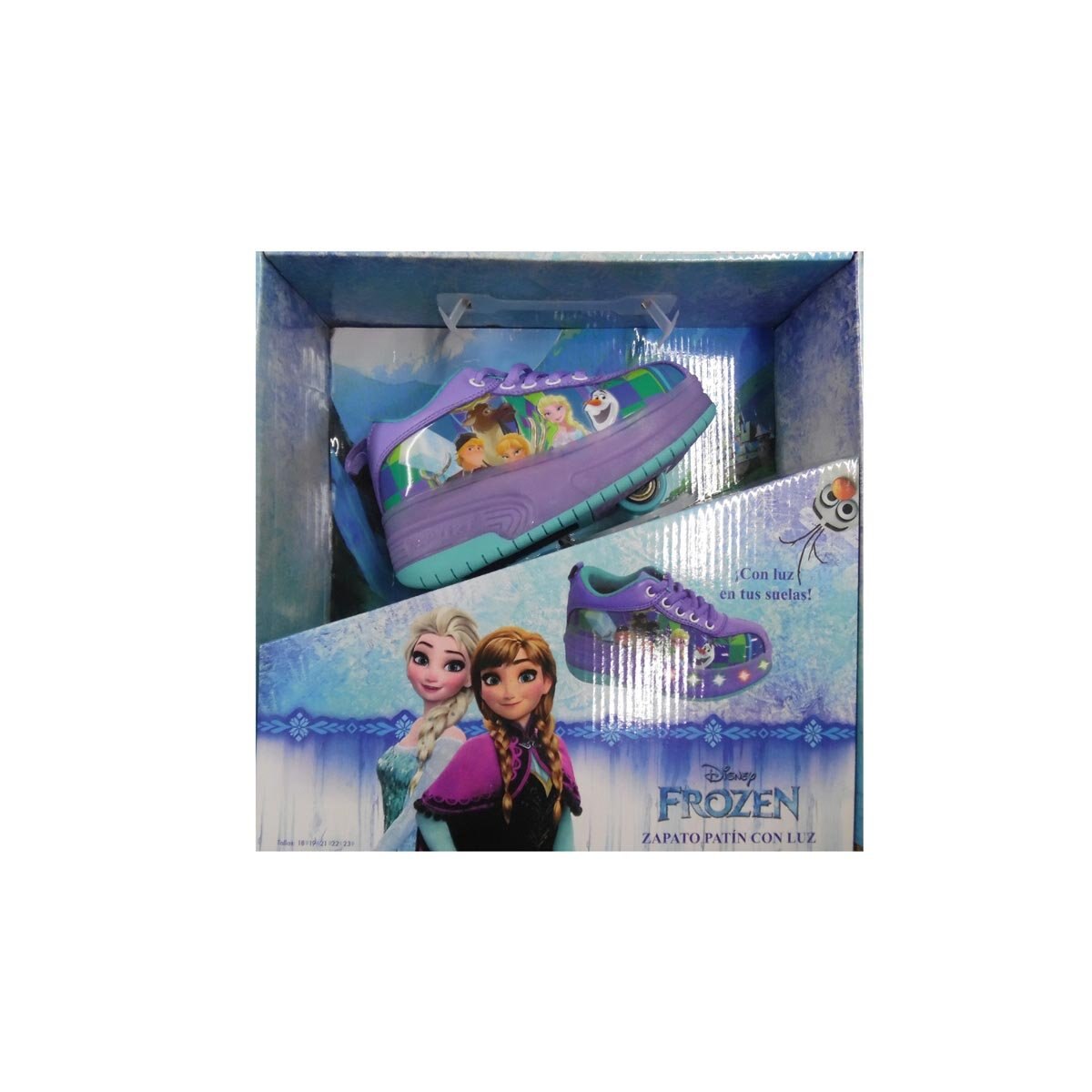 Zapato Patín con Luz Frozen Talla 18 Goplas