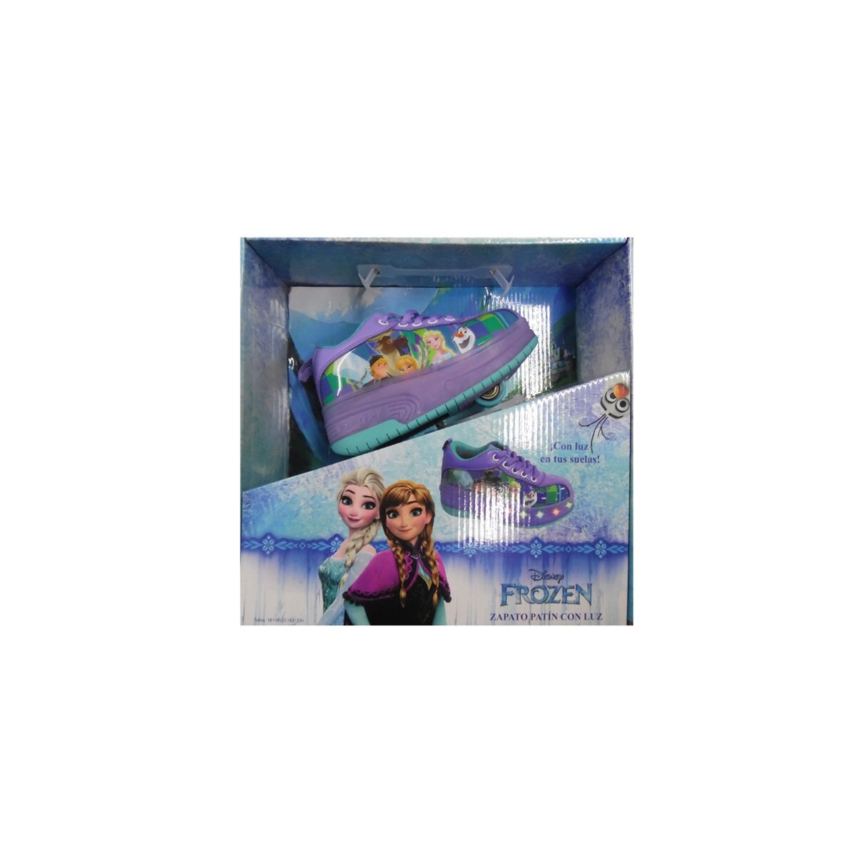 Zapato Patín con Luz Frozen Talla 19 Goplas