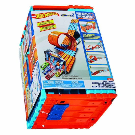 Hot Wheels Track Builder Mega Caja en Mattel