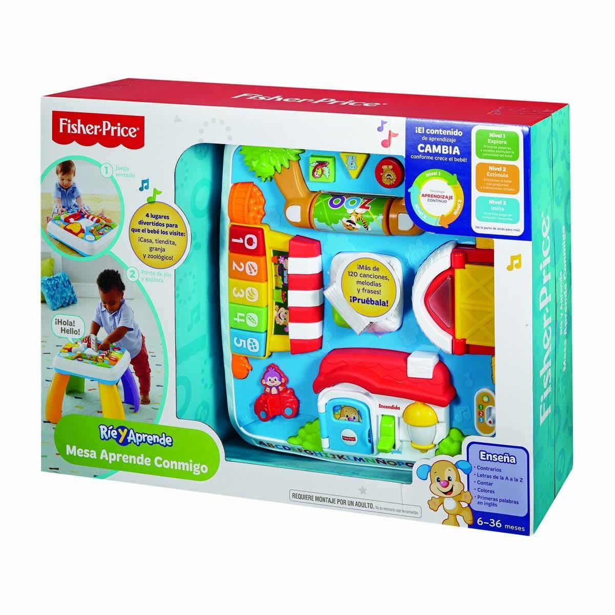Fisher Price Ríe y Aprende Mesa Aprende Conmigo Mattel