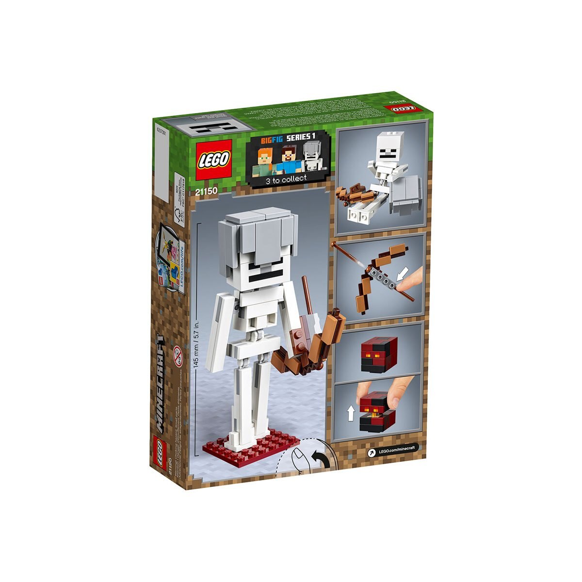 De Esqueleto Sears Minecraft Lego Bigfig Cubo Magma Con OPZkXuTi