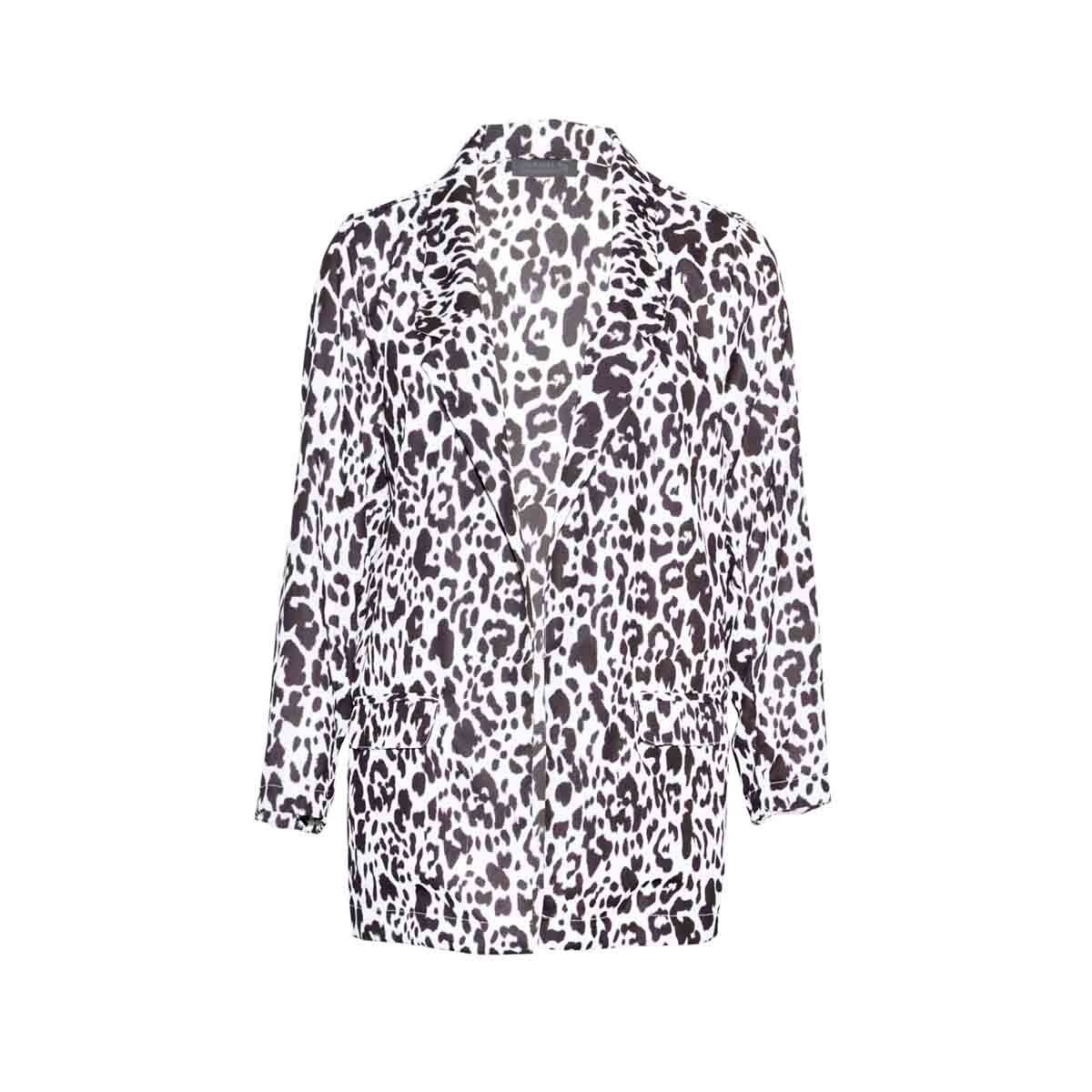 Saco con Solapa Animal Print Yhasbel